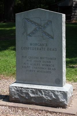 Morgan's Confederate Dead - Marker. Click for full size. Morgan's Confederate Dead - Marker image. Click for full size.