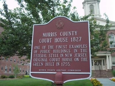 Morris County Court House Marker image. Click for full size.