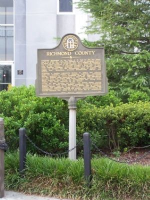 Richmond County Marker image. Click for full size.
