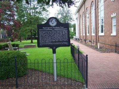 Washington's Southern Tour Marker. Click for full size. Washington's Southern Tour Marker image. Click for full size.