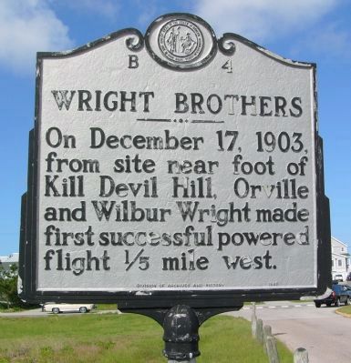 Wright Brothers Marker. Click for full size. Wright Brothers Marker image. Click for full size.