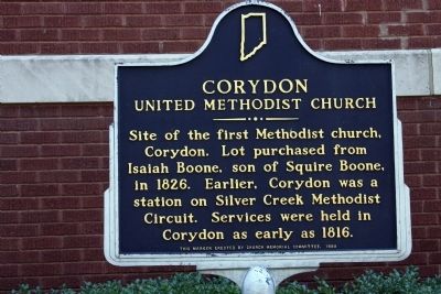 Corydon United Methodist Church Marker image. Click for full size.