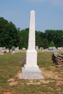 Moses Holland Monument -<br>Big Creek Church Cemetery image. Click for full size.