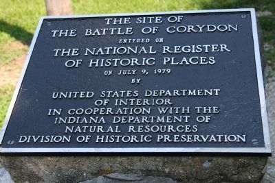 Battle of Corydon - - - Entered in National Register of Historic Places image. Click for full size.