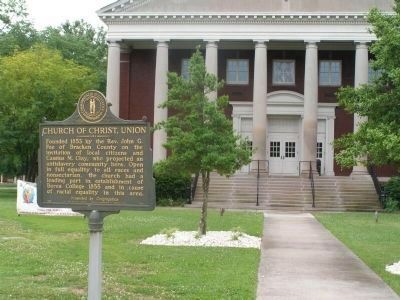 Church of Christ, Union and Marker. Click for full size. Church of Christ, Union and Marker image. Click for full size.