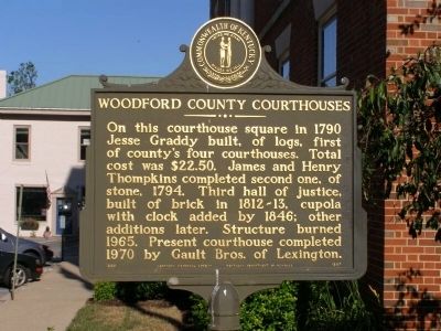 Woodford County Courthouse Marker image. Click for full size.