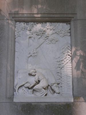 East face of Daniel Boone's Gravestone image. Click for full size.