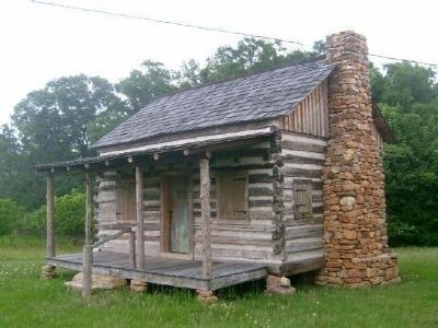 Templeton-Drake Cabin (ca. 1764) -<br>Only Surviving Structure from Boonesborough Township image. Click for more information.