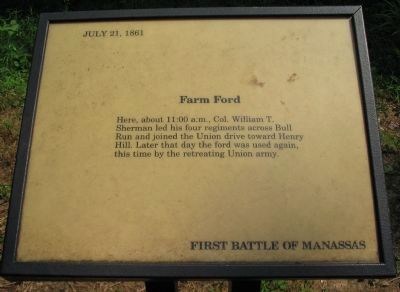 Farm Ford Marker. Click for full size. Farm Ford Marker image. Click for full size.