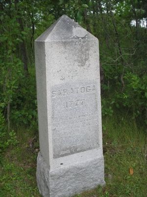 Saratoga 1777 Marker image. Click for full size.