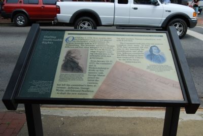 Stating Inalienable Rights Marker image. Click for full size.