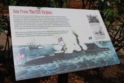 Gun from the CSS Virginia Marker image. Click for full size.