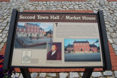 Second Town Hall / Market House Marker image. Click for full size.