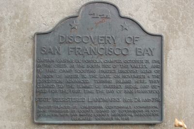 Discovery of San Francisco Bay Marker image. Click for full size.