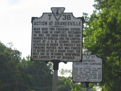 Action At Dranesville Marker image. Click for full size.