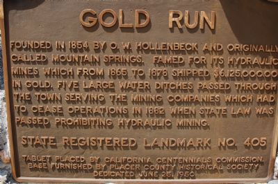 Gold Run Marker image. Click for full size.