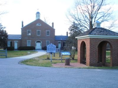Port Tobacco and John Wilkes Booth Markers in front of Old Court House. Click for full size. Port Tobacco and John Wilkes Booth Markers in front of Old Court House image. Click for full size.