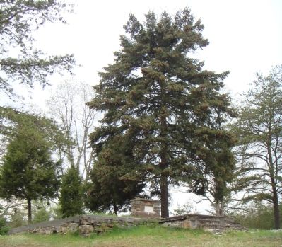 Snyder Evangelical Church Foundation and Marker. Click for full size. Snyder Evangelical Church Foundation and Marker image. Click for full size.