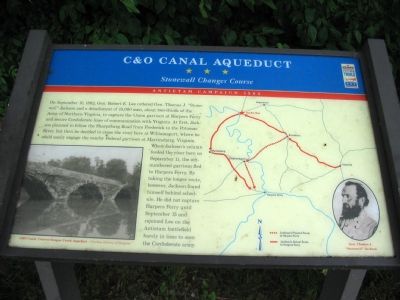 C & O Canal Aqueduct Marker image. Click for full size.
