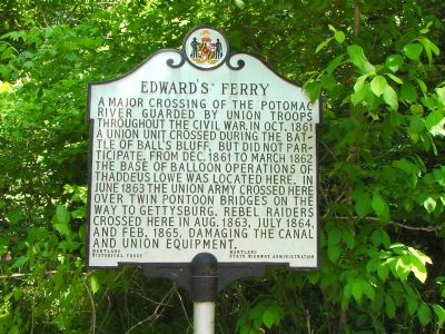 Edward’s Ferry Marker image. Click for full size.