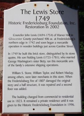 The Lewis Store Marker image. Click for full size.