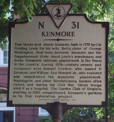 Kenmore Marker. Click for full size. Kenmore Marker image. Click for full size.