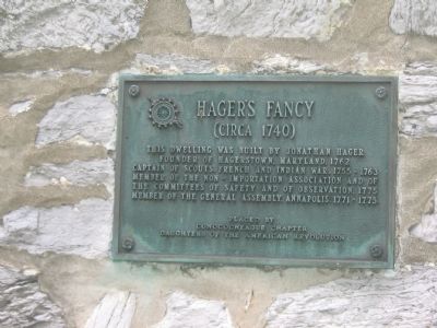 Marker on the Side of the Hager House. Click for full size. Marker on the Side of the Hager House image. Click for full size.