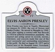 Photo of Elvis Presley Historical Marker Magnet Sold at Graceland image. Click for more information.