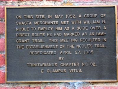 Noble's Trail Marker image. Click for full size.