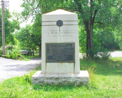 Col. Morgan Morgan Monument image. Click for full size.