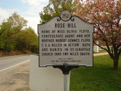 Rose Hill Marker image. Click for full size.
