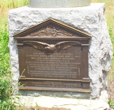 General James Johnston Pettigrew Monument image. Click for full size.