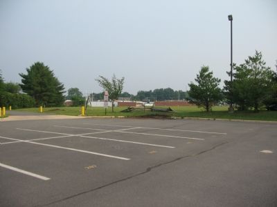 The marker in the corner of the Loudoun Valley School parking lot image. Click for full size.