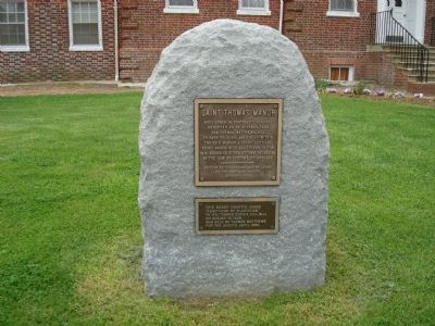 Saint Thomas Manor Marker. Click for full size. Saint Thomas Manor Marker image. Click for full size.
