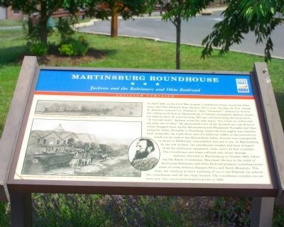 Martinsburg Roundhouse Marker image. Click for full size.