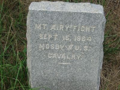 Mt. Airy Fight Marker. Click for full size. Mt. Airy Fight Marker image. Click for full size.