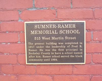 Sumner-Ramer Memorial School Marker image. Click for full size.