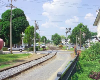 View of Tracks at Station, Northbound. Click for full size. View of Tracks at Station, Northbound image. Click for full size.