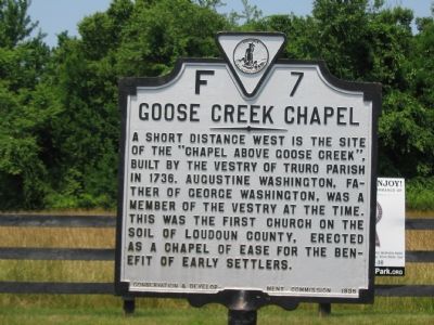Goose Creek Chapel Marker image. Click for full size.