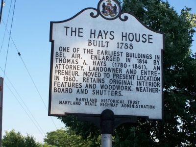 The Hays House Marker image. Click for full size.