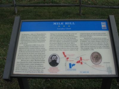 Mile Hill Marker. Click for full size. Mile Hill Marker image. Click for full size.