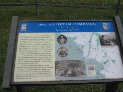 1862 Antietam Campaign Marker. Click for full size. 1862 Antietam Campaign Marker image. Click for full size.