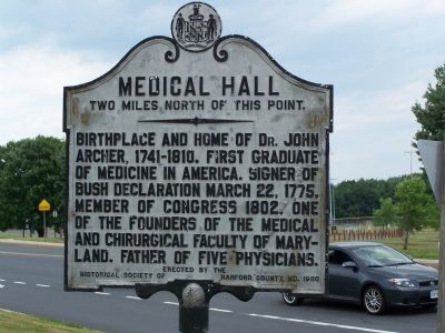 Medical Hall Marker. Click for full size. Medical Hall Marker image. Click for full size.