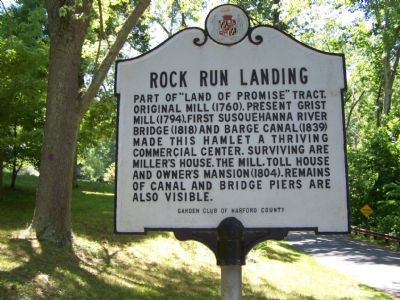 Rock Run Landing Marker. Click for full size. Rock Run Landing Marker image. Click for full size.
