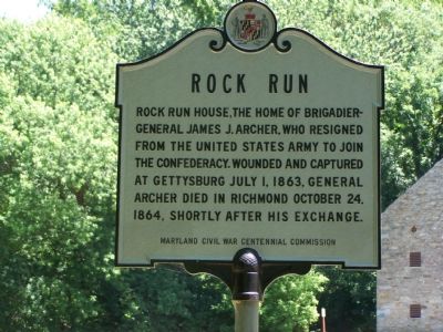Rock Run Marker. Click for full size. Rock Run Marker image. Click for full size.