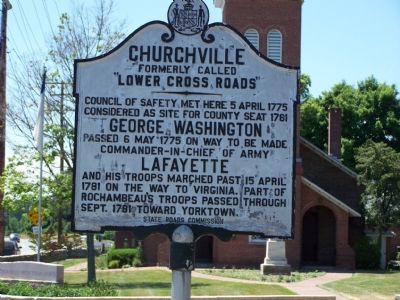 Churchville Marker. Click for full size. Churchville Marker image. Click for full size.