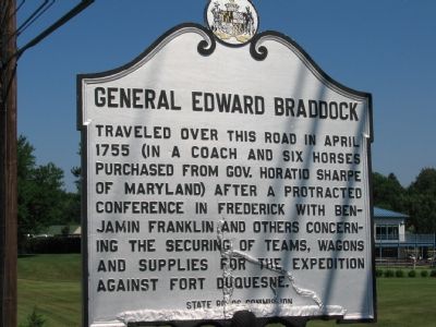 General Edward Braddock Marker. Click for full size. General Edward Braddock Marker image. Click for full size.