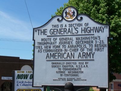 “The General’s Highway” Marker. Click for full size. “The General’s Highway” Marker image. Click for full size.