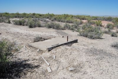 Remnants of building at Topaz. image. Click for full size.