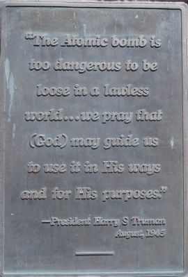 President Truman's Statement image. Click for full size.